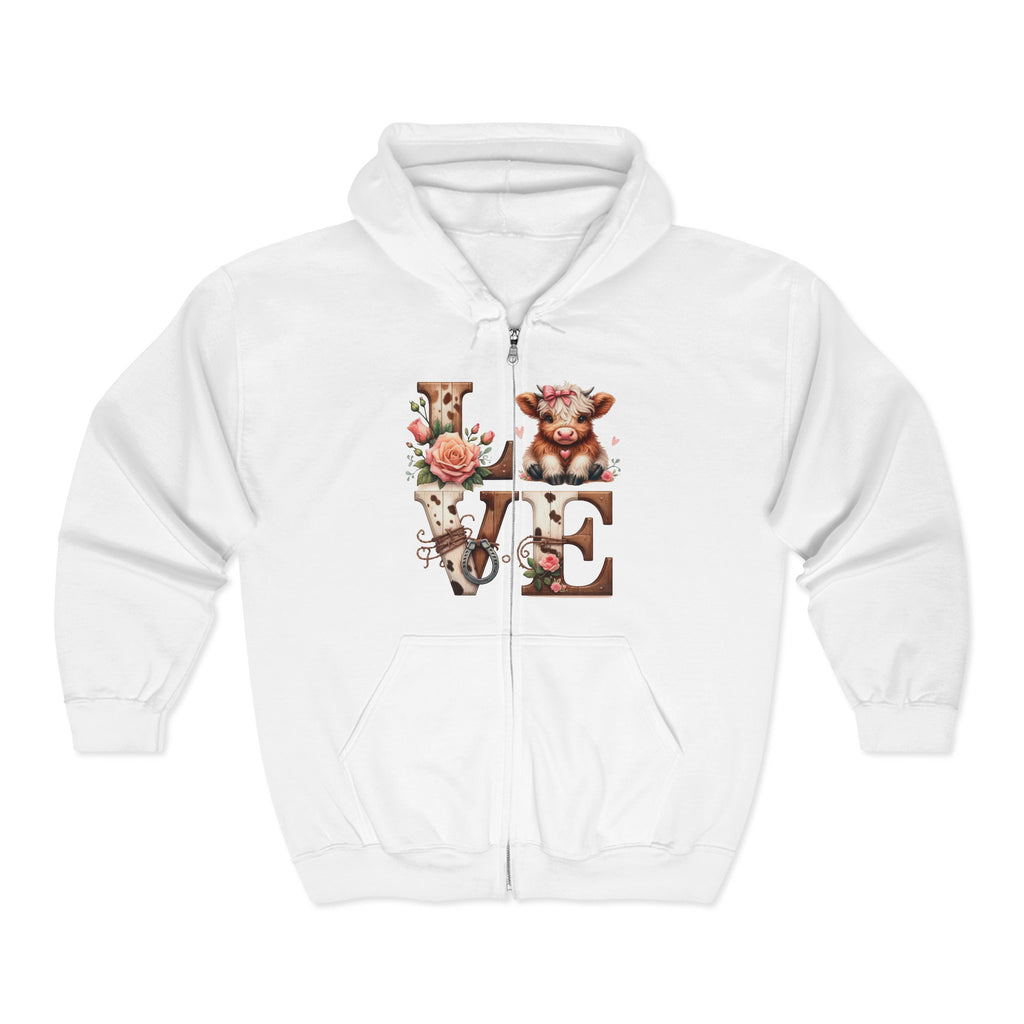 Cute Valentimes Day Full-Zip Sweatshirt